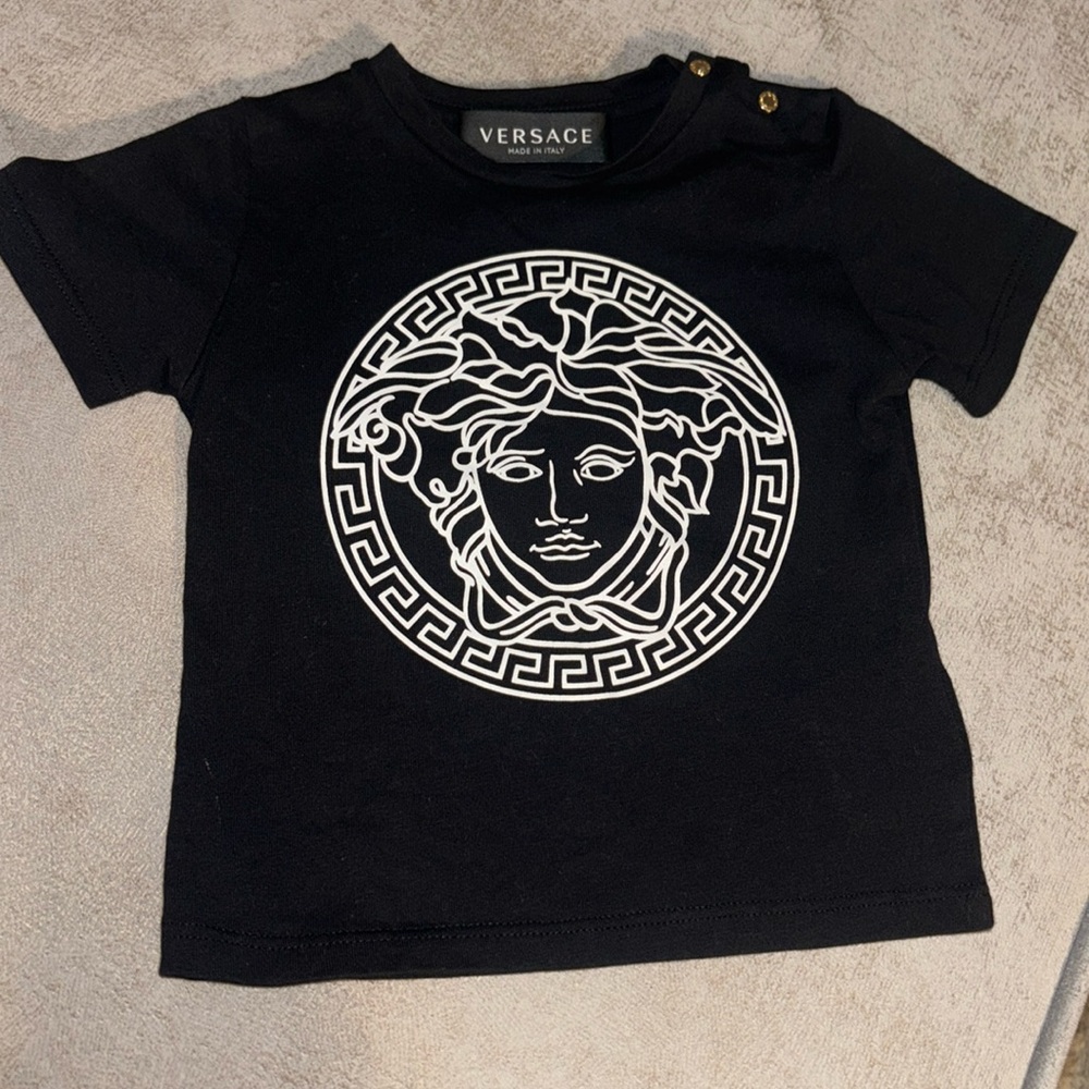 Black Versace Shirt 9-12 month Size. Worn Once. Great Condition.